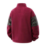 Men's Ethnic-Pattern Fleece-Lined Knit Coat