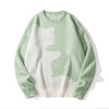 Baggy Cat Graphic Knit Sweater