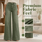 Waisted Wide-Leg Denim Jeans