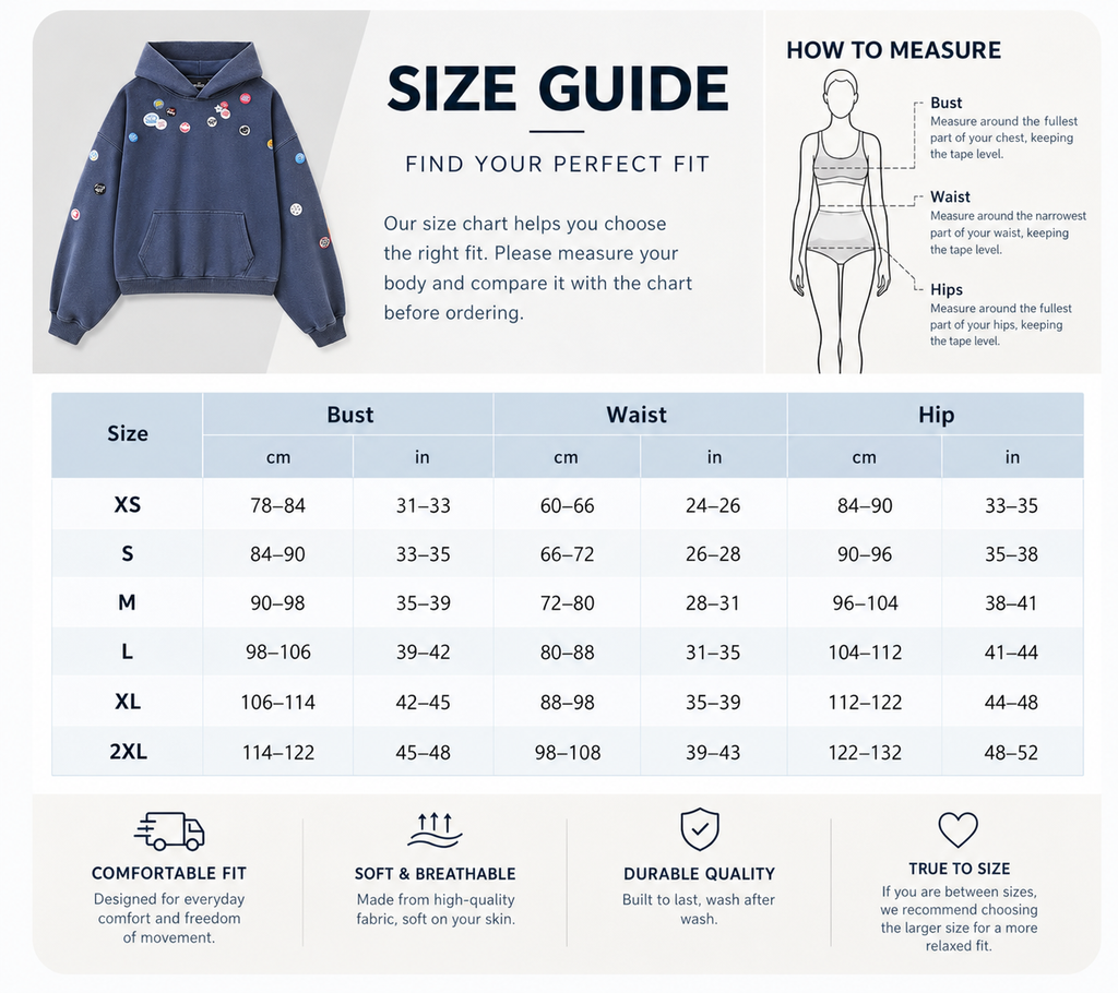 PIN HOODIE - VINTAGE NAVY