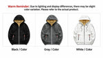 Men's Contrast-Lined Full-Zip Hooded Jacket