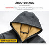 Men's Contrast-Lined Full-Zip Hooded Jacket