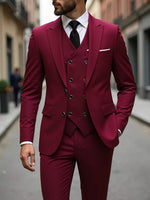 YND Men’s 3-Piece Slim Fit Formal Suit Set