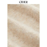 Cider Women's Fringed Wool-Blend Long Wrap Cardigan with Tie Belt